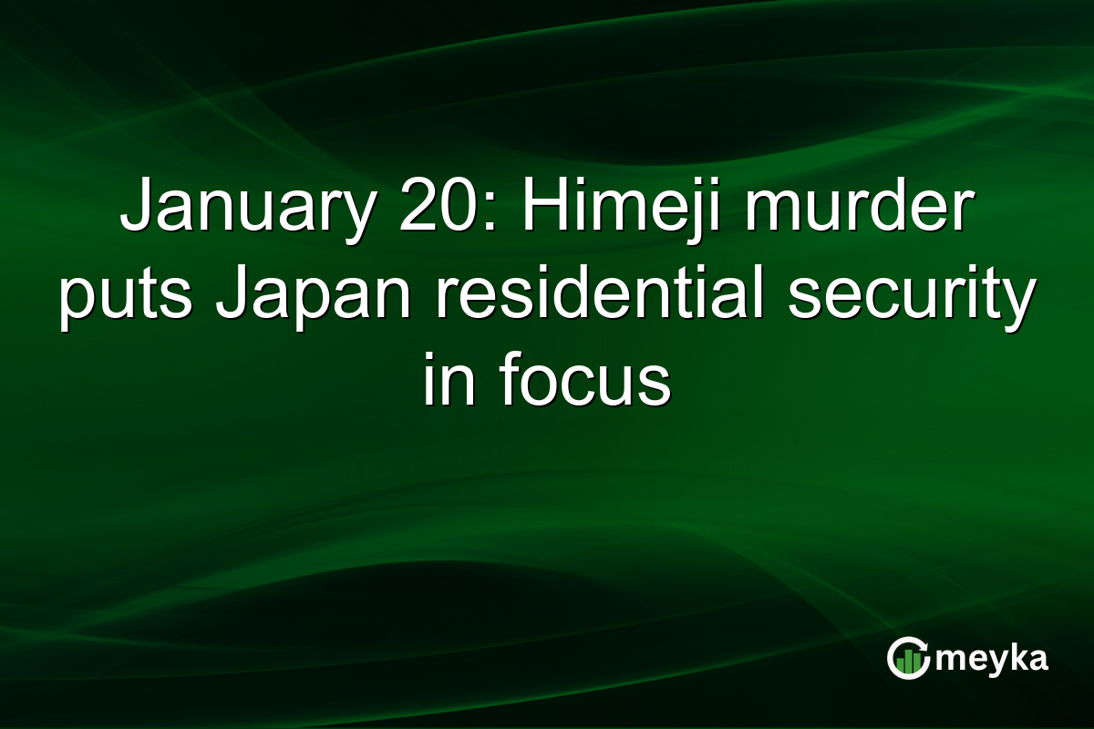 January 20: Himeji murder puts Japan residential security in focus