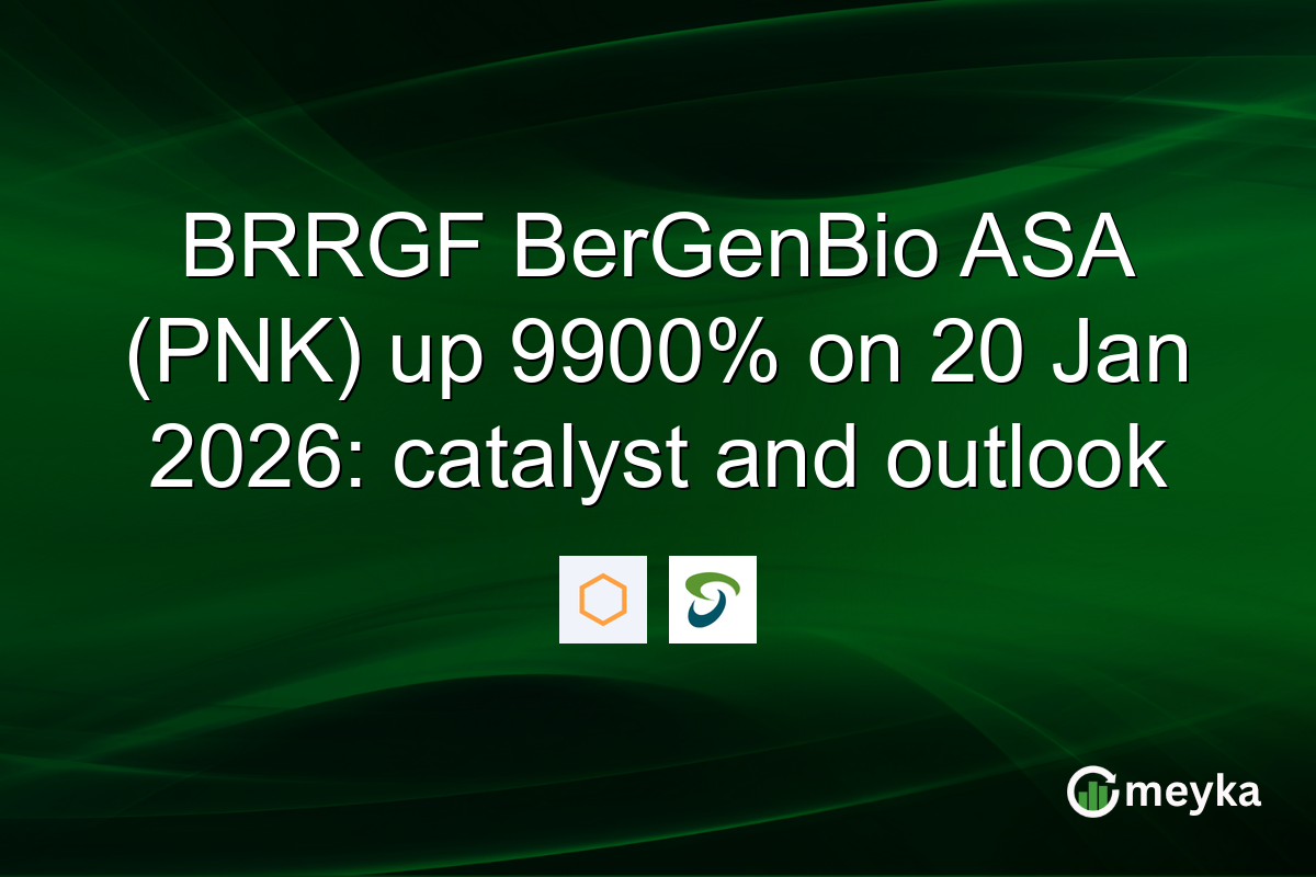 BRRGF BerGenBio ASA (PNK) up 9900% on 20 Jan 2026: catalyst and outlook
