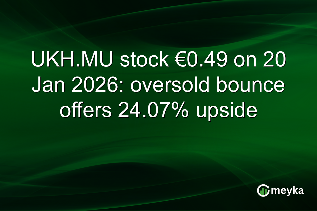 UKH.MU stock €0.49 on 20 Jan 2026: oversold bounce offers 24.07% upside