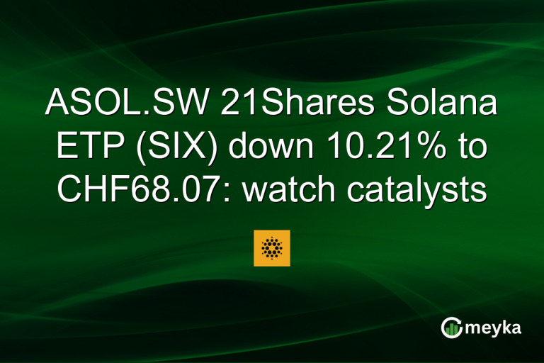 ASOL.SW 21Shares Solana ETP (SIX) down 10.21% to CHF68.07: watch catalysts