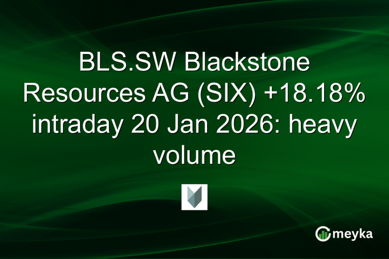 BLS.SW Blackstone Resources AG (SIX) +18.18% intraday 20 Jan 2026: heavy volume