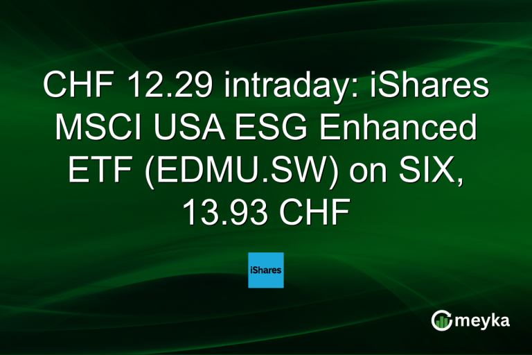 CHF 12.29 intraday: iShares MSCI USA ESG Enhanced ETF (EDMU.SW) on SIX, 13.93 CHF