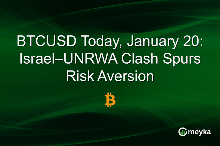 BTCUSD Today, January 20: Israel–UNRWA Clash Spurs Risk Aversion