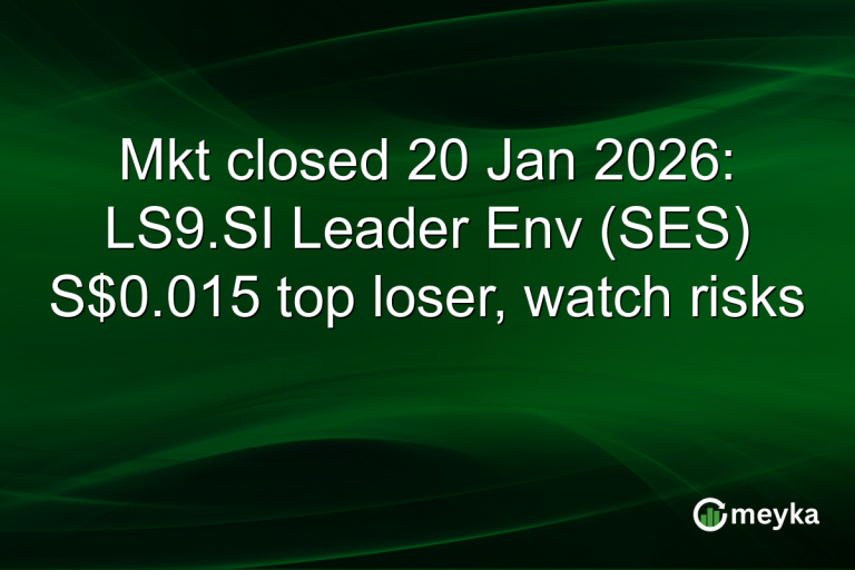 Mkt closed 20 Jan 2026: LS9.SI Leader Env (SES) S$0.015 top loser, watch risks