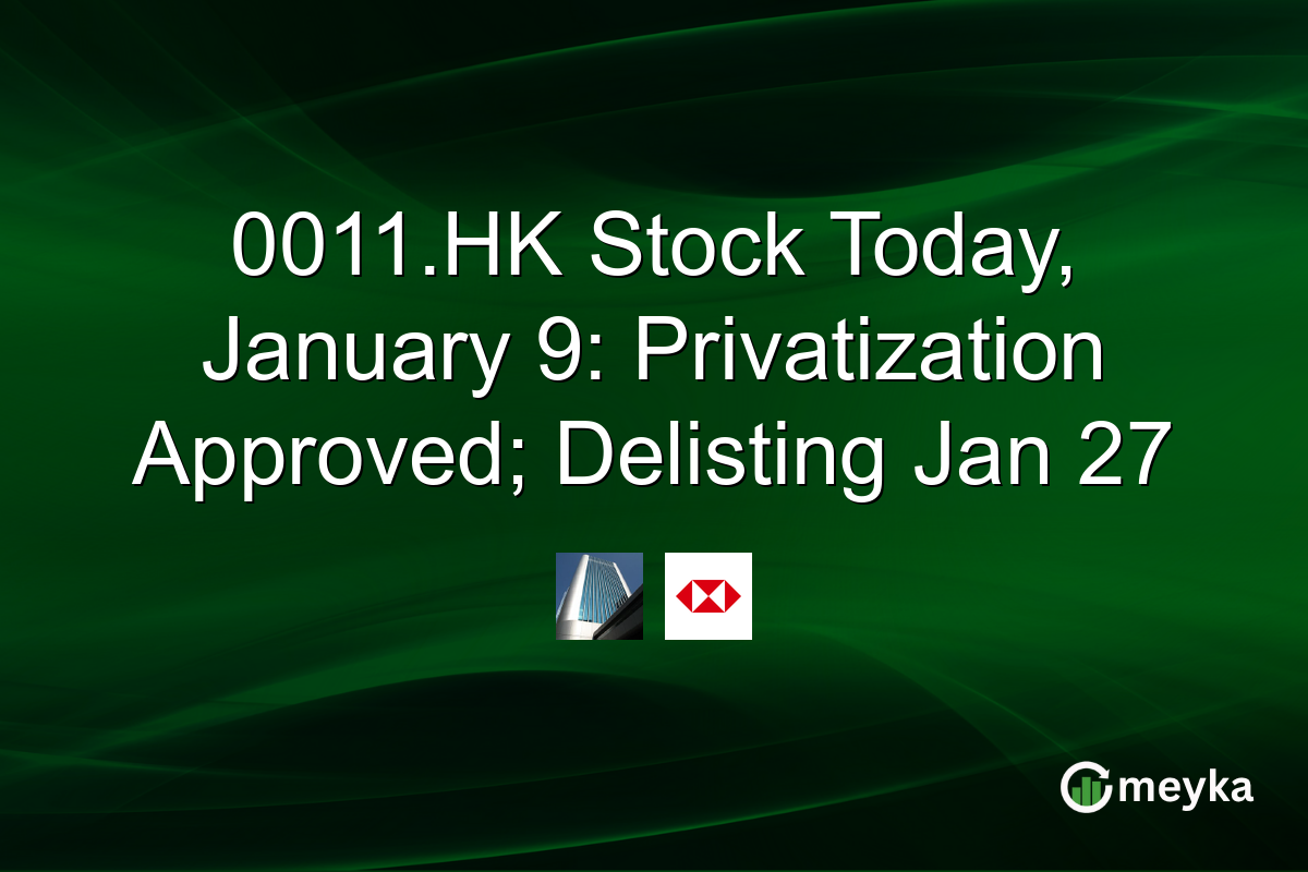 0011.HK Stock Today, January 9: Privatization Approved; Delisting Jan 27