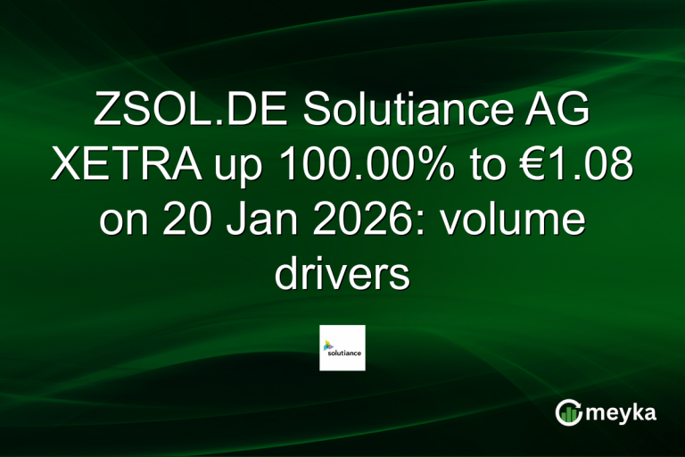ZSOL.DE Solutiance AG XETRA up 100.00% to €1.08 on 20 Jan 2026: volume drivers