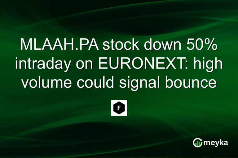 MLAAH.PA stock down 50% intraday on EURONEXT: high volume could signal bounce