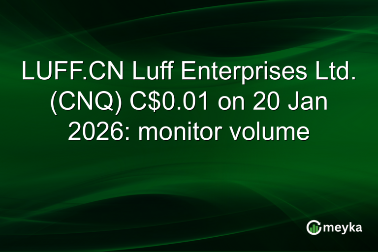 LUFF.CN Luff Enterprises Ltd. (CNQ) C$0.01 on 20 Jan 2026: monitor volume