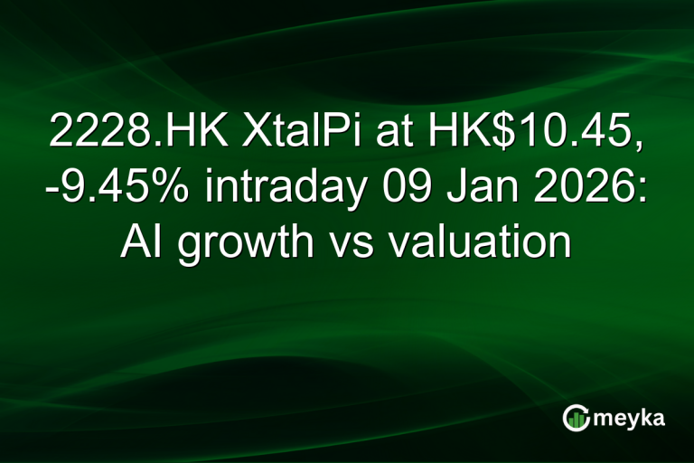 2228.HK XtalPi at HK$10.45, -9.45% intraday 09 Jan 2026: AI growth vs valuation