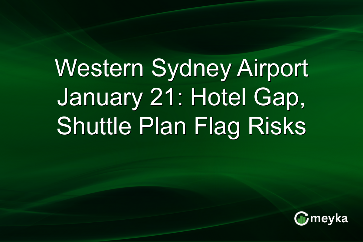 Western Sydney Airport January 21: Hotel Gap, Shuttle Plan Flag Risks
