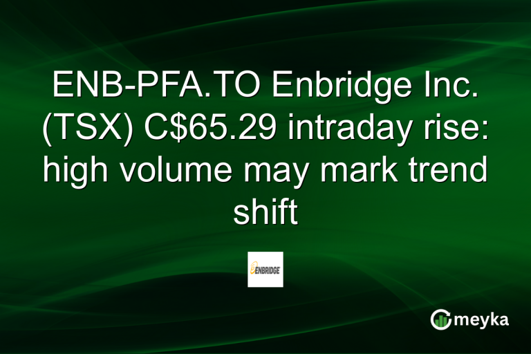 ENB-PFA.TO Enbridge Inc. (TSX) C$65.29 intraday rise: high volume may mark trend shift