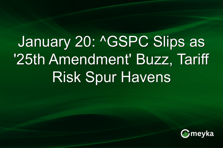 January 20: ^GSPC Slips as '25th Amendment' Buzz, Tariff Risk Spur Havens