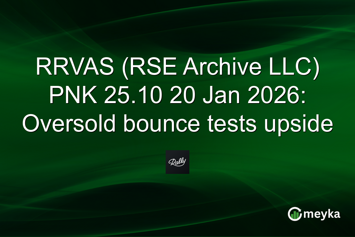 RRVAS (RSE Archive LLC) PNK 25.10 20 Jan 2026: Oversold bounce tests upside