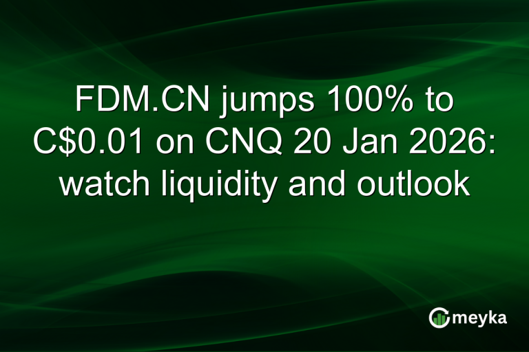 FDM.CN jumps 100% to C$0.01 on CNQ 20 Jan 2026: watch liquidity and outlook