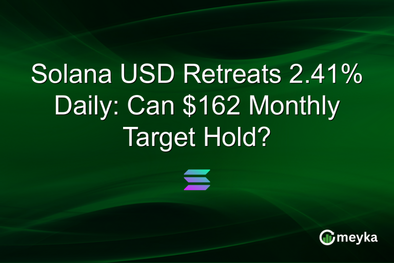 Solana USD Retreats 2.41% Daily: Can $162 Monthly Target Hold?