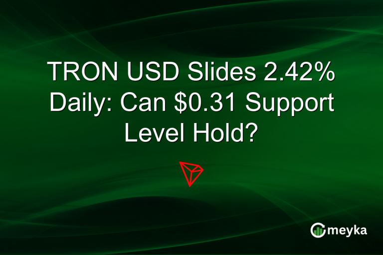 TRON USD Slides 2.42% Daily: Can $0.31 Support Level Hold?