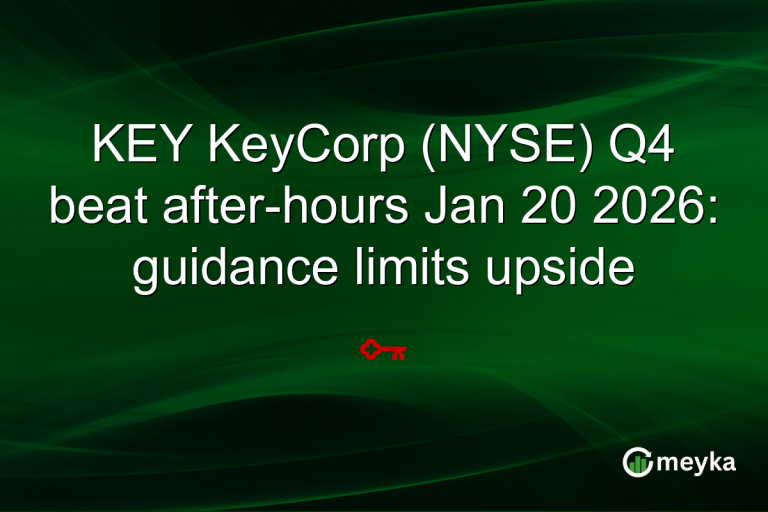 KEY KeyCorp (NYSE) Q4 beat after-hours Jan 20 2026: guidance limits upside