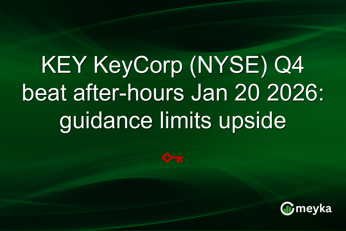KEY KeyCorp (NYSE) Q4 beat after-hours Jan 20 2026: guidance limits upside
