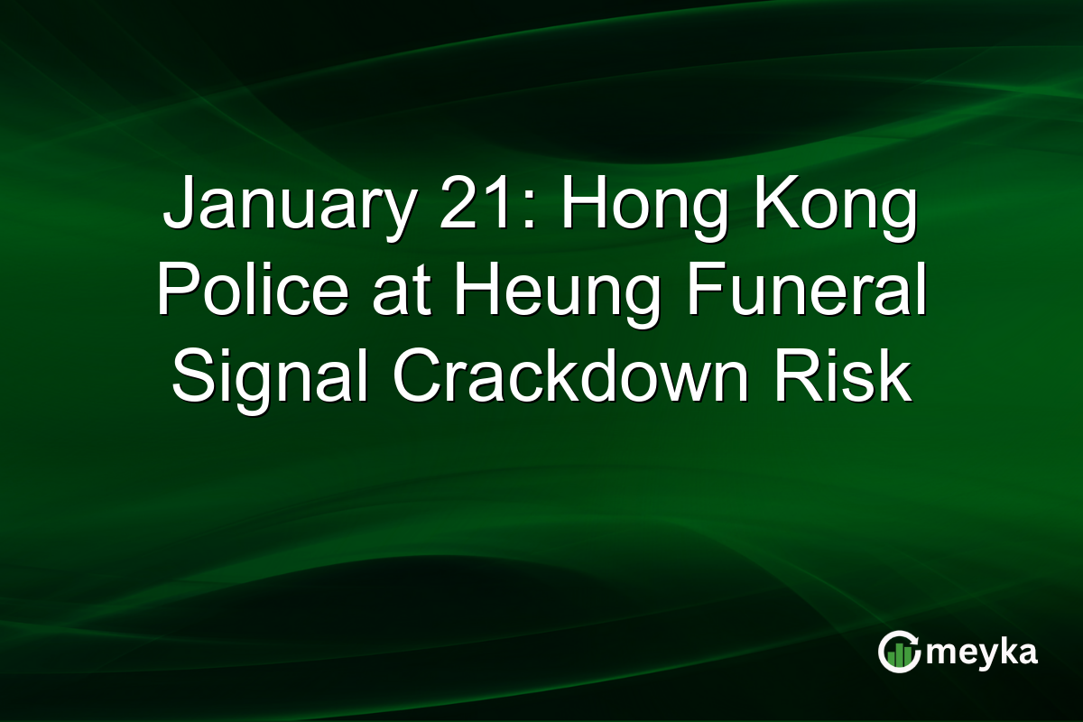 January 21: Hong Kong Police at Heung Funeral Signal Crackdown Risk