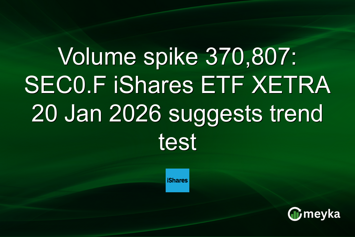 Volume spike 370,807: SEC0.F iShares ETF XETRA 20 Jan 2026 suggests trend test