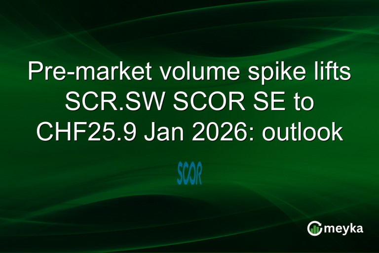 Pre-market volume spike lifts SCR.SW SCOR SE to CHF25.9 Jan 2026: outlook