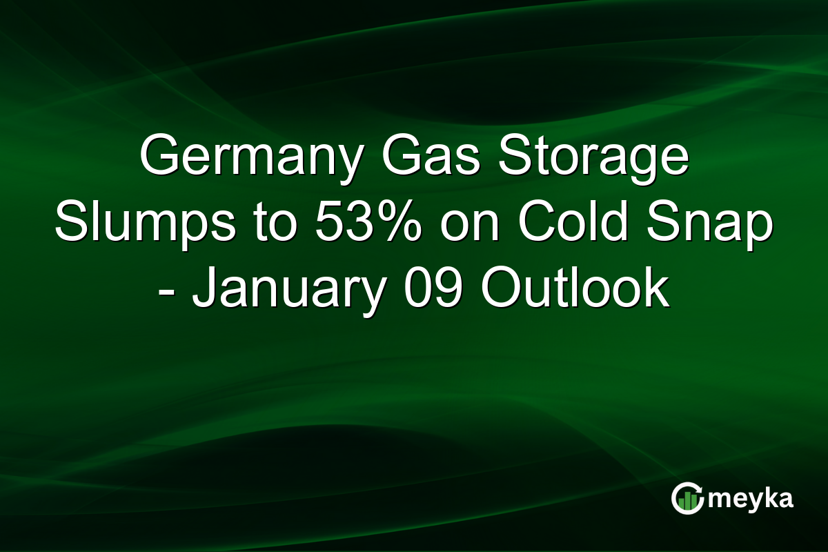 Germany Gas Storage Slumps to 53% on Cold Snap - January 09 Outlook