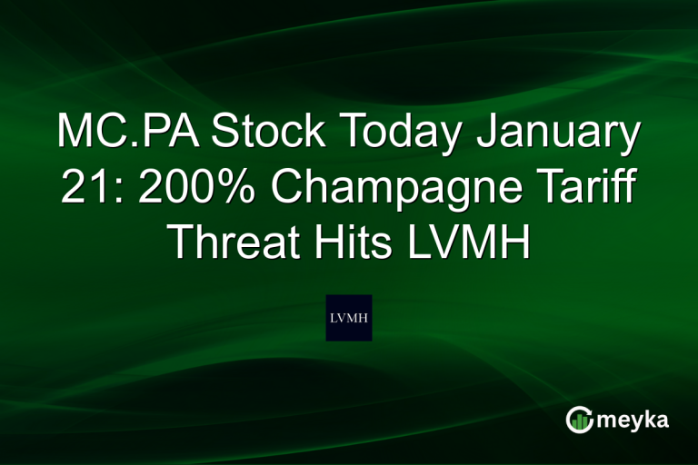 MC.PA Stock Today January 21: 200% Champagne Tariff Threat Hits LVMH