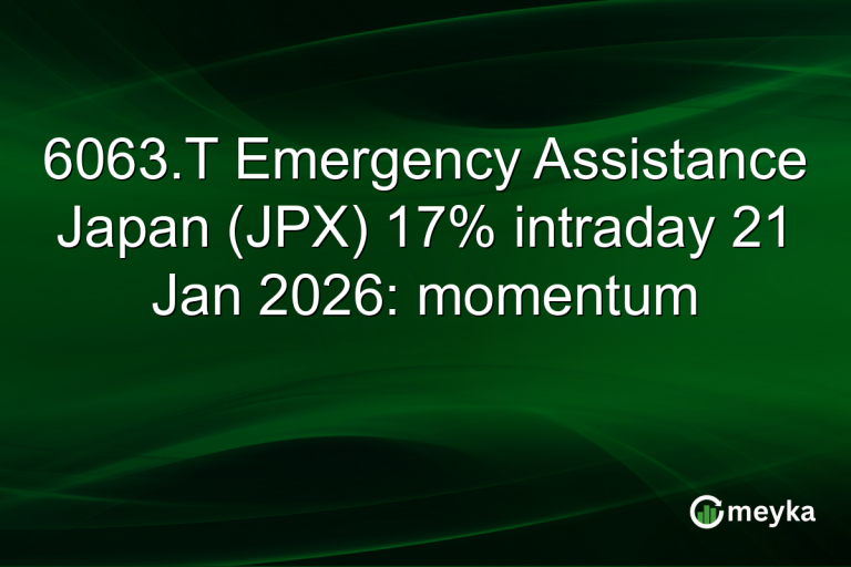 6063.T Emergency Assistance Japan (JPX) 17% intraday 21 Jan 2026: momentum
