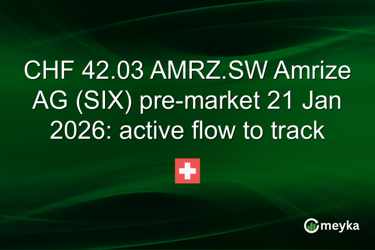 CHF 42.03 AMRZ.SW Amrize AG (SIX) pre-market 21 Jan 2026: active flow to track