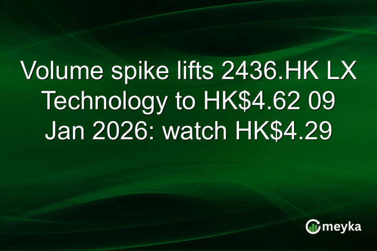 Volume spike lifts 2436.HK LX Technology to HK$4.62 09 Jan 2026: watch HK$4.29