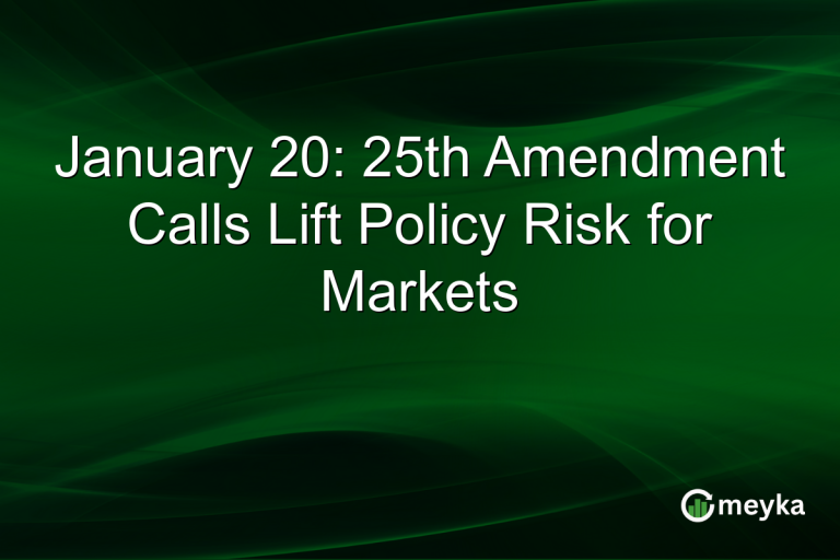January 20: 25th Amendment Calls Lift Policy Risk for Markets