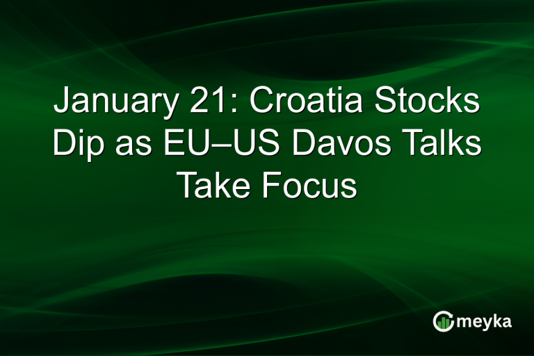 January 21: Croatia Stocks Dip as EU–US Davos Talks Take Focus