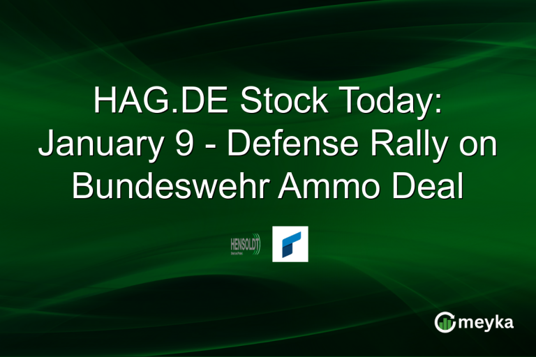 HAG.DE Stock Today: January 9 - Defense Rally on Bundeswehr Ammo Deal