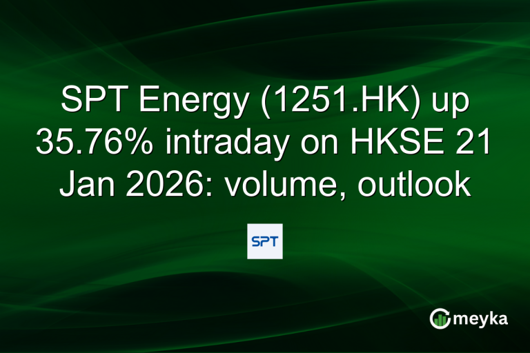 SPT Energy (1251.HK) up 35.76% intraday on HKSE 21 Jan 2026: volume, outlook