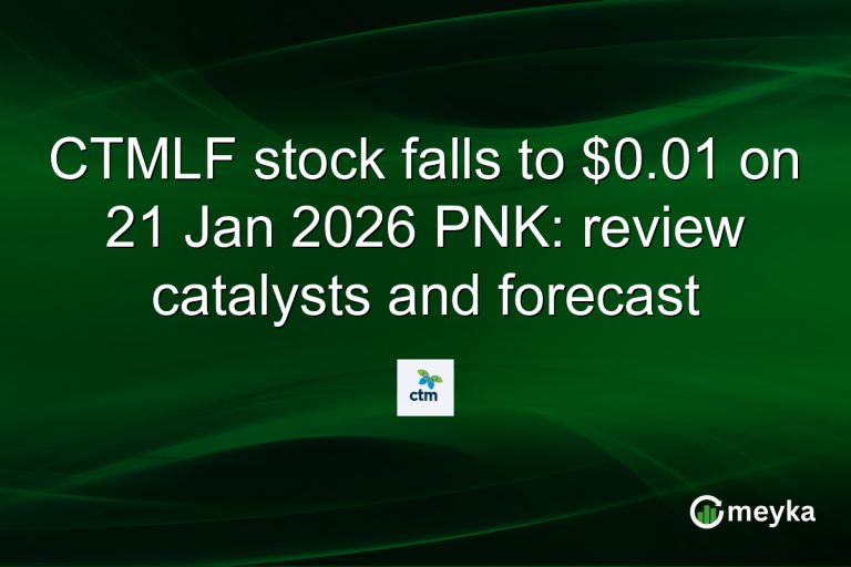 CTMLF stock falls to $0.01 on 21 Jan 2026 PNK: review catalysts and forecast