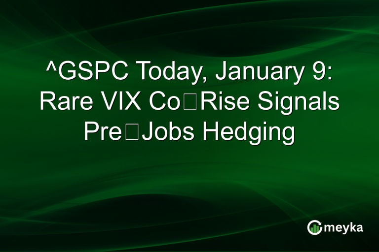 ^GSPC Today, January 9: Rare VIX Co‑Rise Signals Pre‑Jobs Hedging