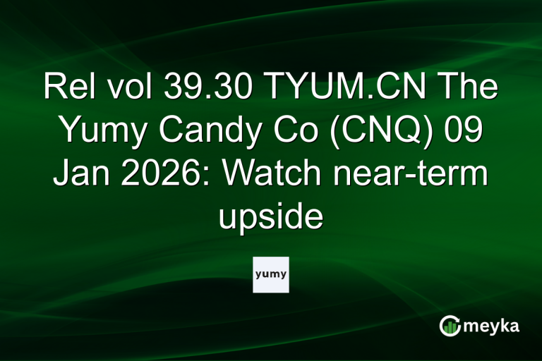 Rel vol 39.30 TYUM.CN The Yumy Candy Co (CNQ) 09 Jan 2026: Watch near-term upside