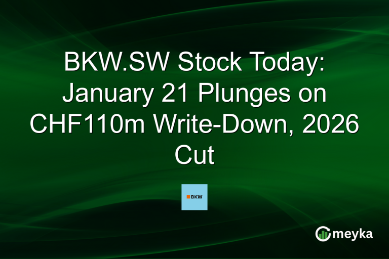 BKW.SW Stock Today: January 21 Plunges on CHF110m Write-Down, 2026 Cut