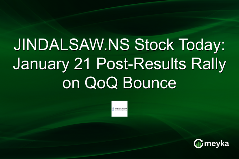 JINDALSAW.NS Stock Today: January 21 Post-Results Rally on QoQ Bounce