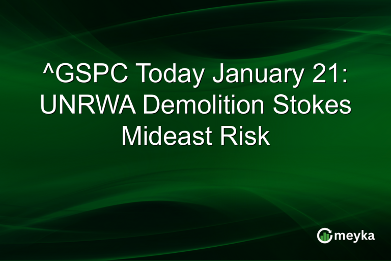 ^GSPC Today January 21: UNRWA Demolition Stokes Mideast Risk