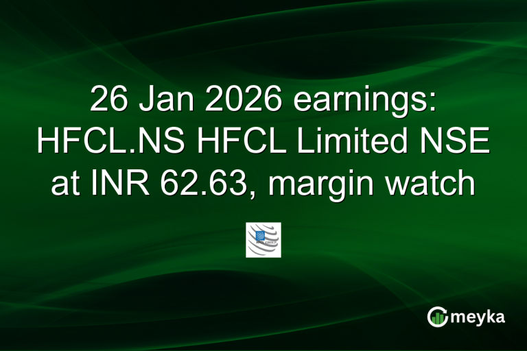 26 Jan 2026 earnings: HFCL.NS HFCL Limited NSE at INR 62.63, margin watch
