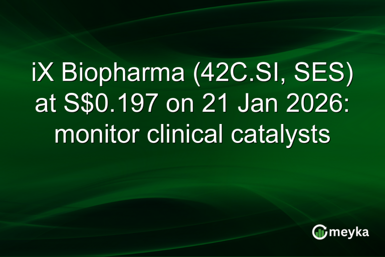 iX Biopharma (42C.SI, SES) at S$0.197 on 21 Jan 2026: monitor clinical catalysts
