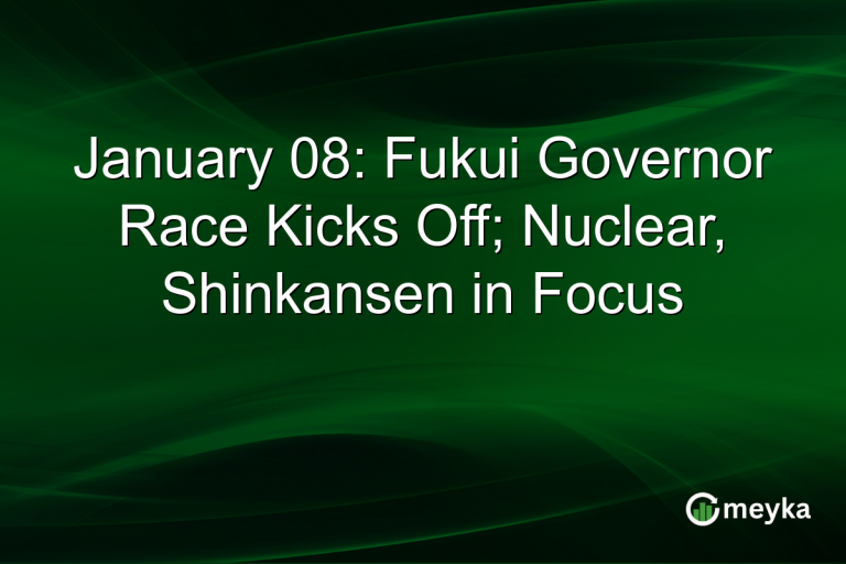 January 08: Fukui Governor Race Kicks Off; Nuclear, Shinkansen in Focus