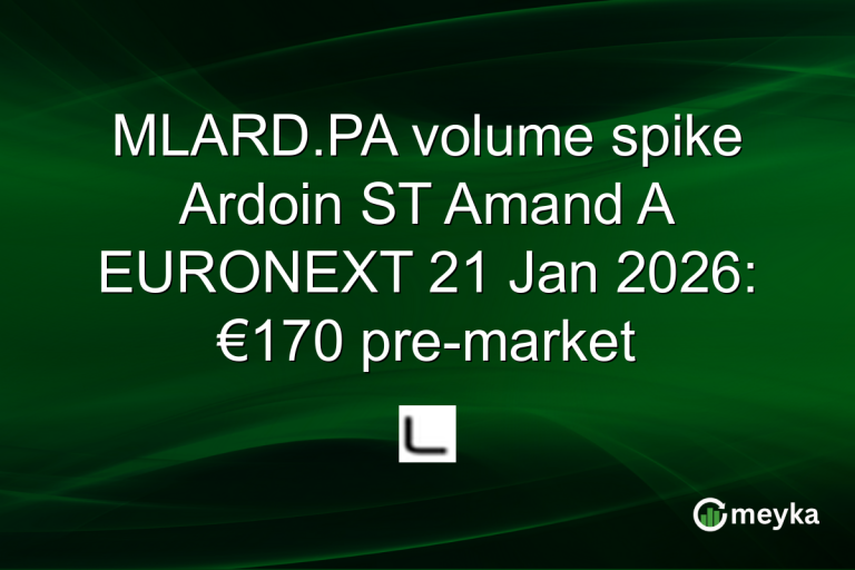 MLARD.PA volume spike Ardoin ST Amand A EURONEXT 21 Jan 2026: €170 pre-market