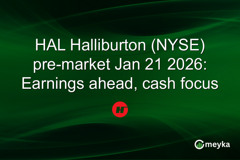HAL Halliburton (NYSE) pre-market Jan 21 2026: Earnings ahead, cash focus