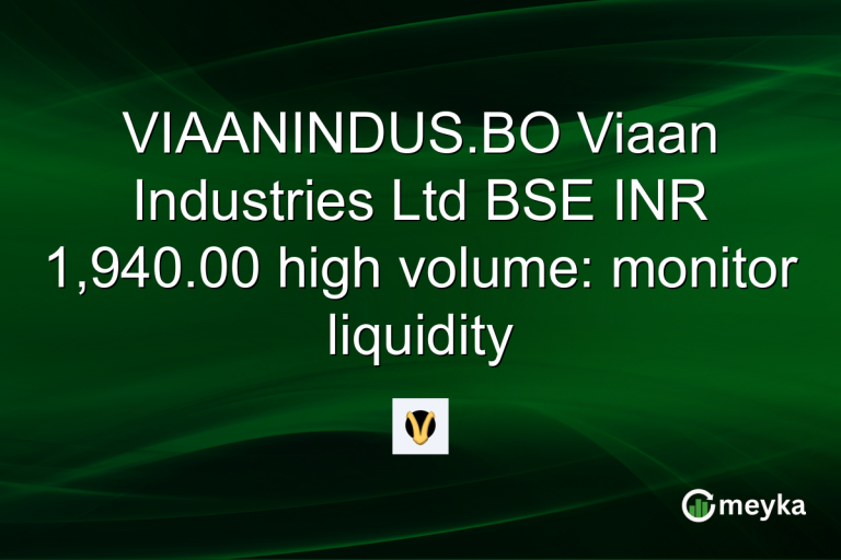 VIAANINDUS.BO Viaan Industries Ltd BSE INR 1,940.00 high volume: monitor liquidity