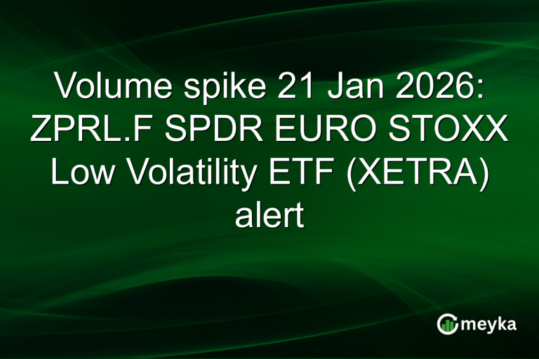 Volume spike 21 Jan 2026: ZPRL.F SPDR EURO STOXX Low Volatility ETF (XETRA) alert