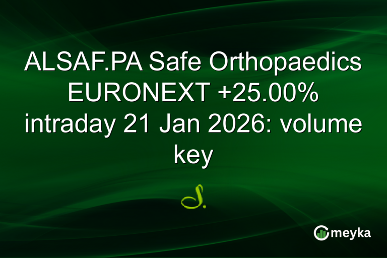 ALSAF.PA Safe Orthopaedics EURONEXT +25.00% intraday 21 Jan 2026: volume key