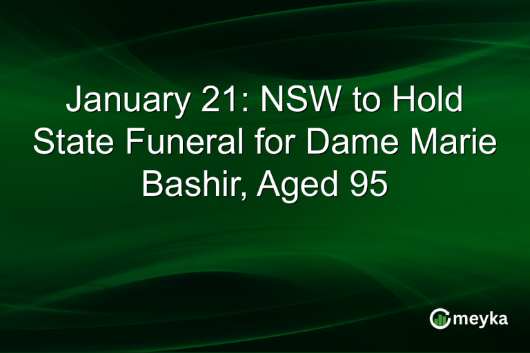 January 21: NSW to Hold State Funeral for Dame Marie Bashir, Aged 95