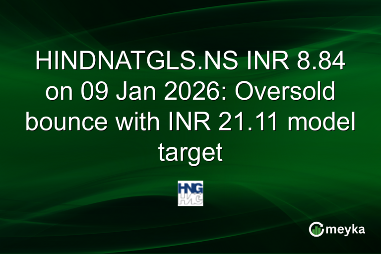 HINDNATGLS.NS INR 8.84 on 09 Jan 2026: Oversold bounce with INR 21.11 model target